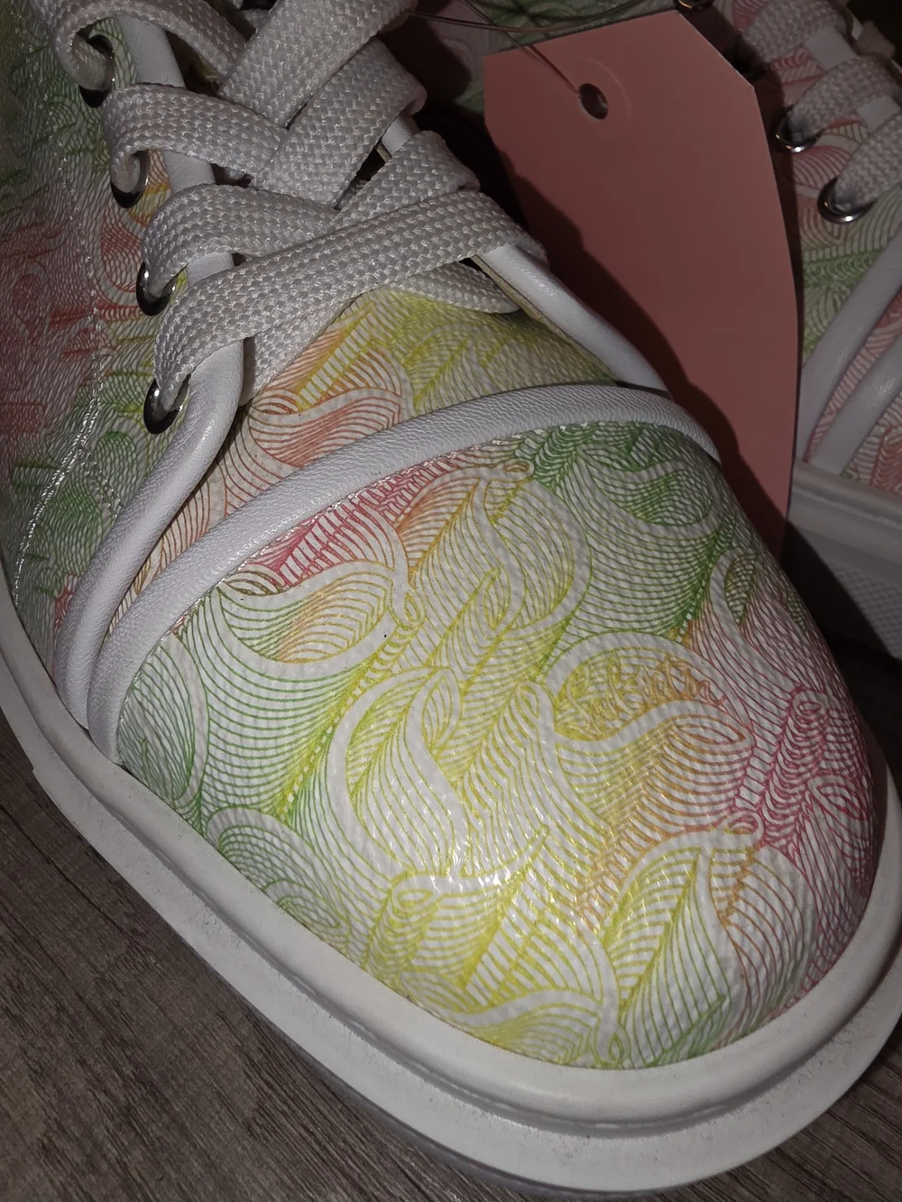 Christian Louboutin Pastel Floral Low-Top Sneakers with Red Sole